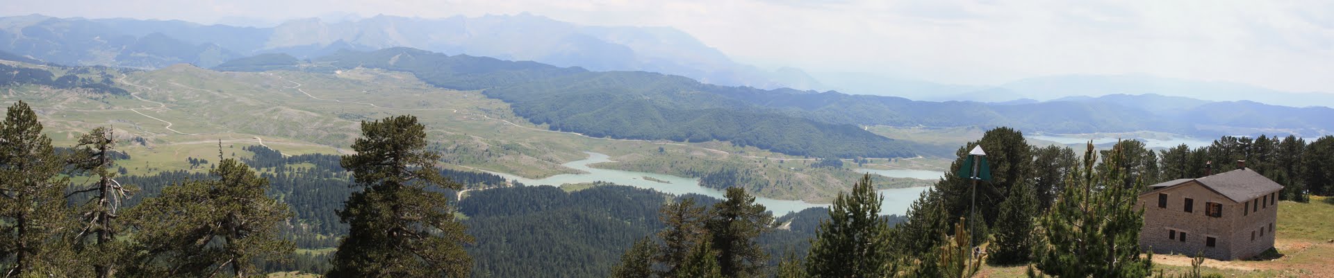 Metsovo, Politsia plateau, panoramic from Mavrovouni